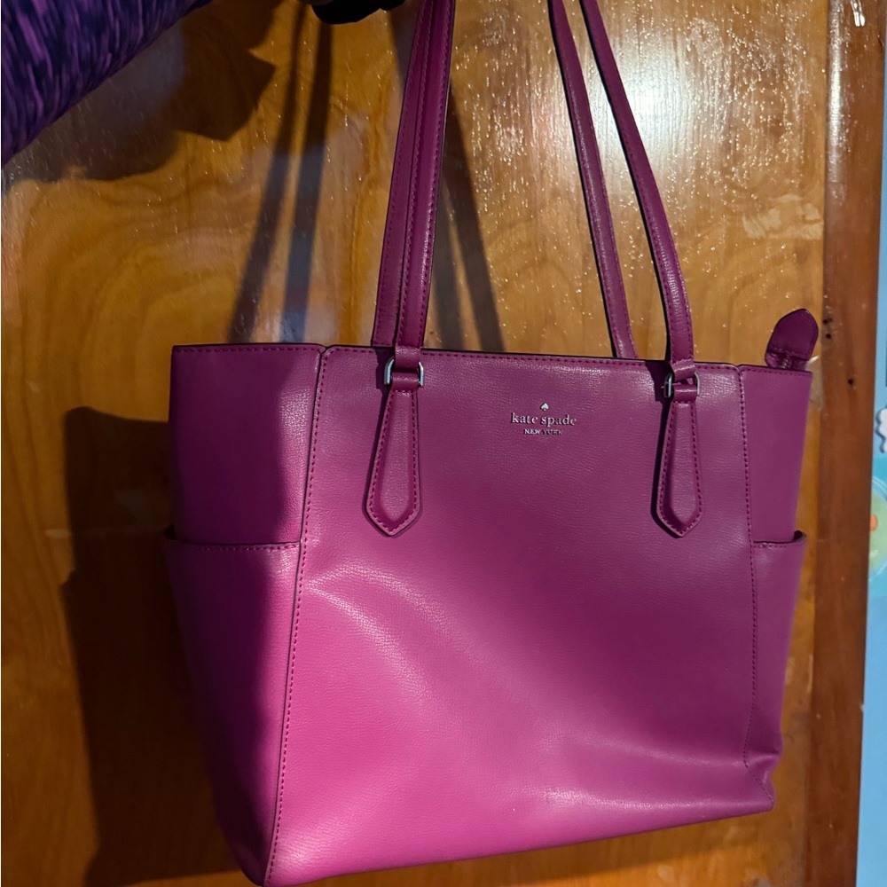 Kate Spade magenta Leather Tote Bag - Picture 1 of 4